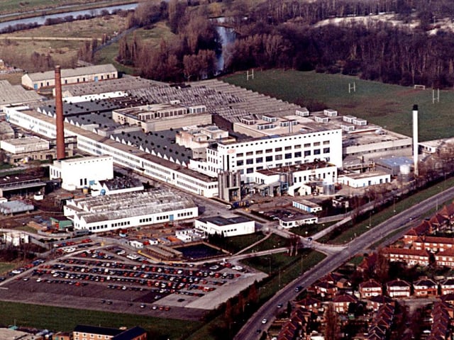 Doncaster from the air in 1996