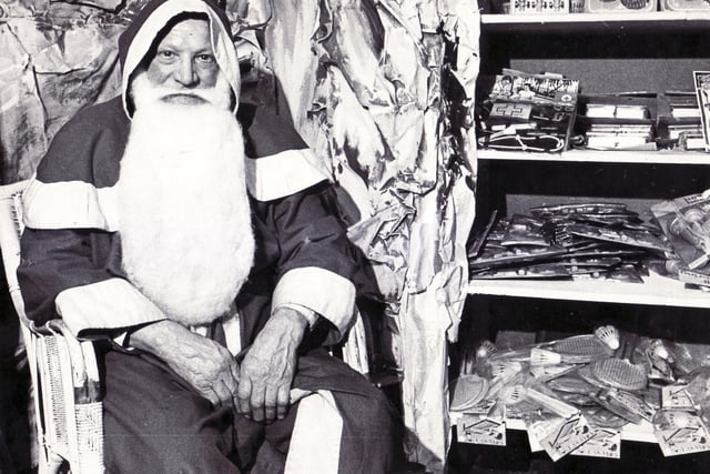 Father Christmas  pictured in Decemeber 1969