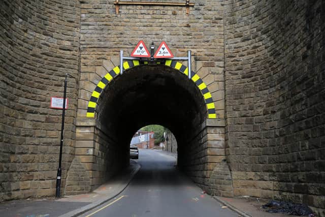 The one-lane railway tunnel on Douglas Road is a headache for planners. Picture: Chris Etchells