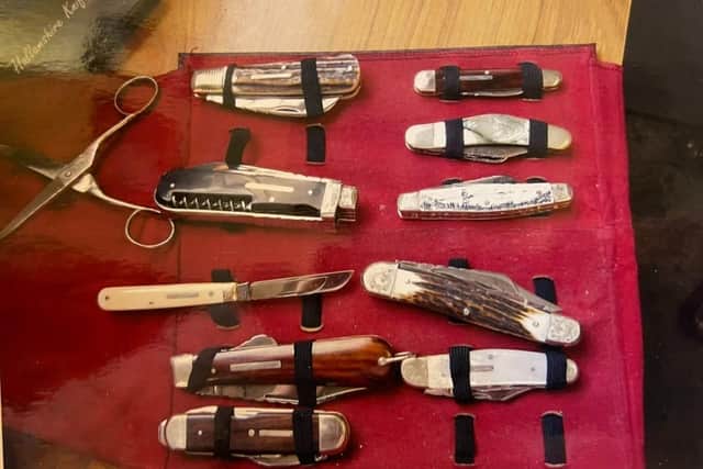 The David Beevers knife collection. Pictures: Lisa Staniforth and Ian Spooner