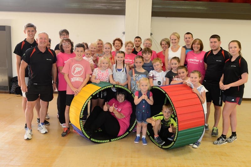 All generations were involved in the Annual  Fit @ Heart event at Hebburn Comprehensive School in 2015.