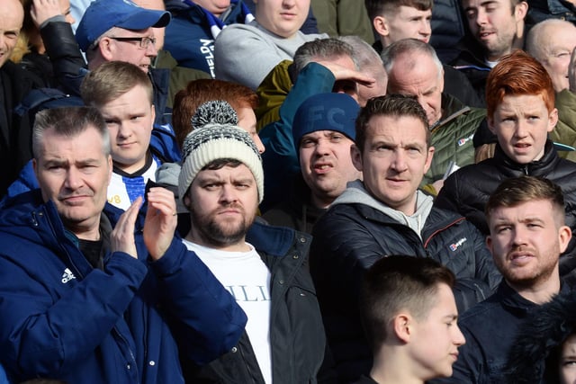 Wednesdayites pack into the away end at Oakwell in February 2020.