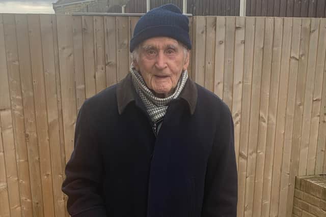 100-year-old George Wilson, from Hillsborough, is still waiting for his first vaccine dose.