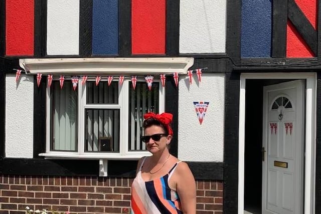 Nicola Fidler shared this photo of herself ready to celebrate VE Day