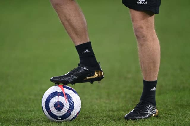 Premier League match ball. (Photo by Laurence Griffiths/Getty Images)
