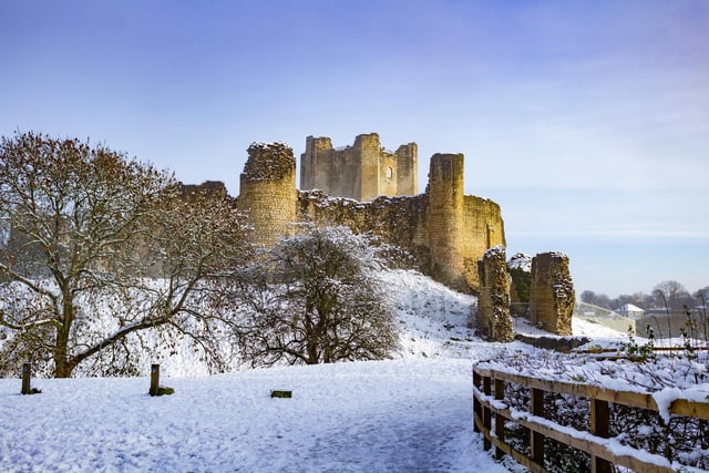 Winner: A gorgeous shot of Conisbrough castle covered in snow. From Shaun Woodward.