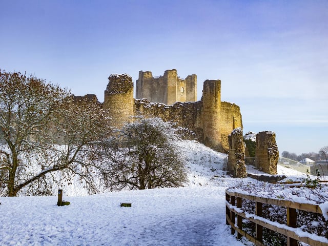 Winner: A gorgeous shot of Conisbrough castle covered in snow. From Shaun Woodward.