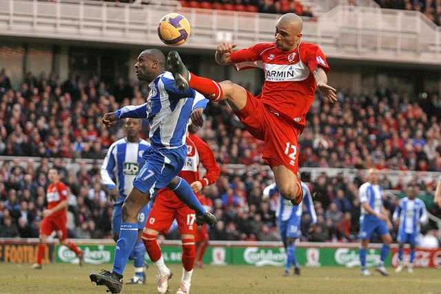 Signed for a record fee and with a big reputation, the Brazilian frontman endued a season to forget in his only full campaign on Teesside. Alves netted just four Premier League goals in the 2008/09 season as Boro were relegated from the top flight.