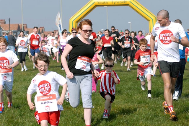 The start of the Sport Relief run at the Leas in March 2012. Who do you recognise in this photo?