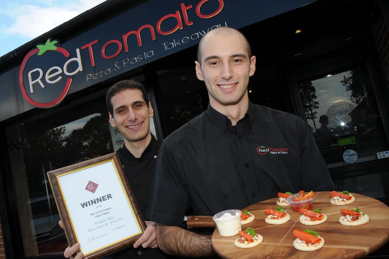 Comron and Darius Hayati, of Red Tomato, have won the northern region for pizza of the year in 2013