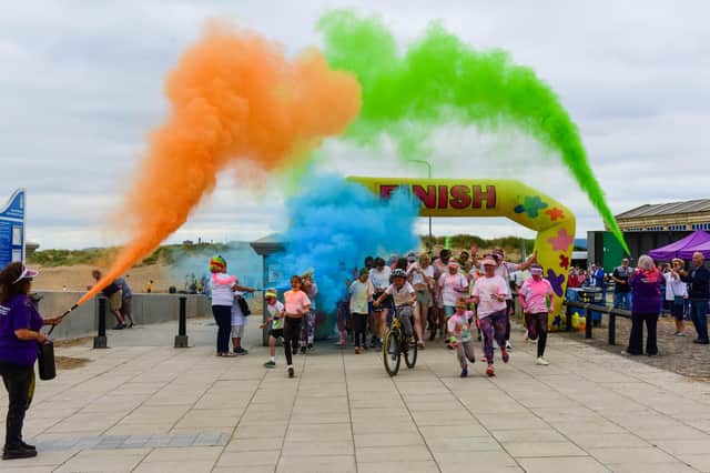 The start of the Hartlepool & District Hospice Colour Run at Seaton Carew. Did you take part in 2018?