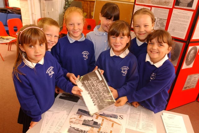 These students put on an exhibition of Old Southwick two years ago. Can you recognise the pupils in the photo?