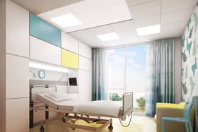 An impression of what one of the single patient bedrooms could look like