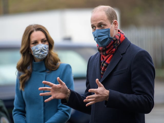 It also emerged during the visit that William and Kate had sent a special bouquet of flowers to the family of a veteran paramedic, who died last month after he re-enlisted in April four years after his retirement. Rod Moore, from Falkirk, died aged 63 after contracting coronavirus. His funeral was due to take place during the royal visit.
