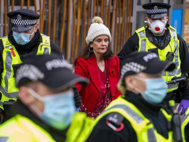 The group campaigns against mask-wearing, social distancing and government lockdown measures.