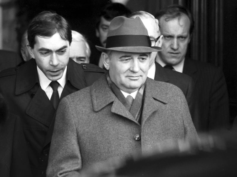 Mikhail Gorbachev visited Scotland in his role of Chairman for the Foreign Affairs Committee of the Soviet Union in December 1984.