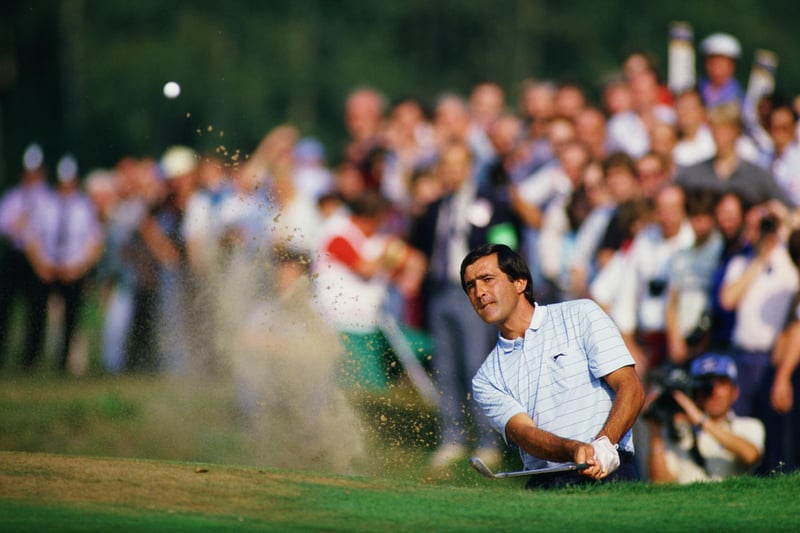 The 'Burma Road' at Wentworth is always glorious in the early autumn. Seve, pictured here in the 1984 World Match Play, was great to watch and photograph there.