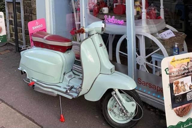 Barry McKenna's treasured white Lambretta was stolen by two thieves who cut into it using an angle grinder.