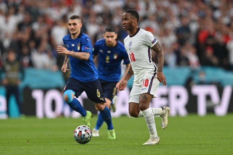 Man City are said to be confident of tying down Raheem Sterling down to a new deal, despite contract talks with England's Euro 2020 star stalling. He's said to be unfazed by the potential challenge of battling incoming £100m man Jack Grealish for a starting spot. (Daily Mail)
 
(Photo by Paul Ellis - Pool/Getty Images)