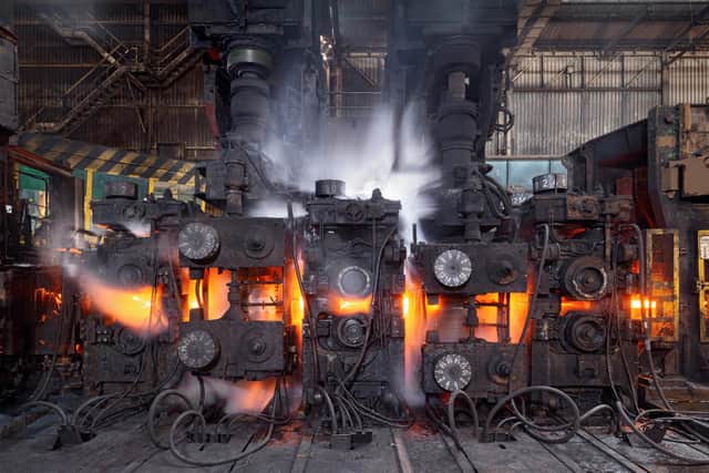 Furnaces at Liberty Steel in Rotherham.