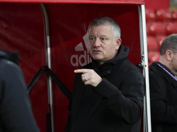 Chris Wilder manager of Sheffield Utd: Simon Bellis/Sportimage