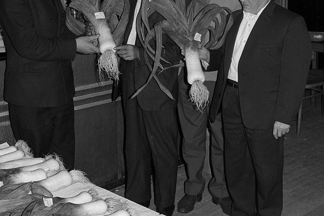 Taken in 1970 - who knew leek-growing could be so competitive?