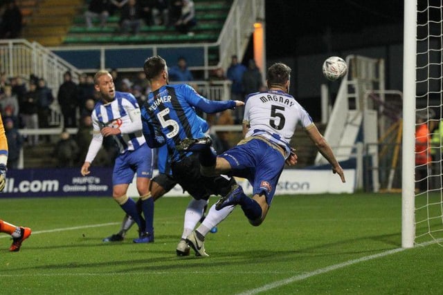 Pools were on the receiving end of a two goal comeback when they hosted League One Gillingham for an FA Cup replay back in 2018. Carl Magnay and Paddy McLaughlin put the hosts in control before Max Ehmer and a late Tom Eaves penalty denied Matthew Bates' side a spot in the second round. Luke O'Neill and Elliott List added to the score in extra-time to send Gillingham through with Tyrone O'Neill grabbing a late consolation for Pools.
