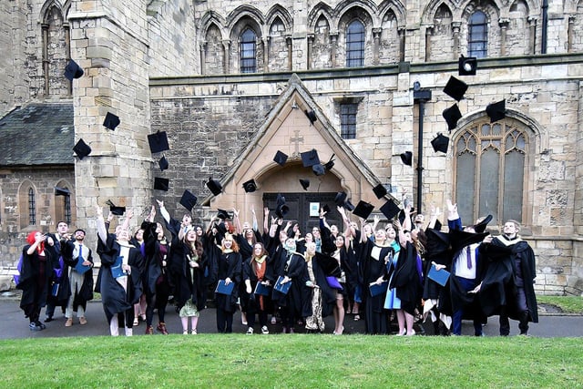 Northern School of Art ceremonies at St Hilda's Church, on Hartlepool's Headland, celebrated the achievements of 2020 and 2021 graduates following Covid-19 restrictions.