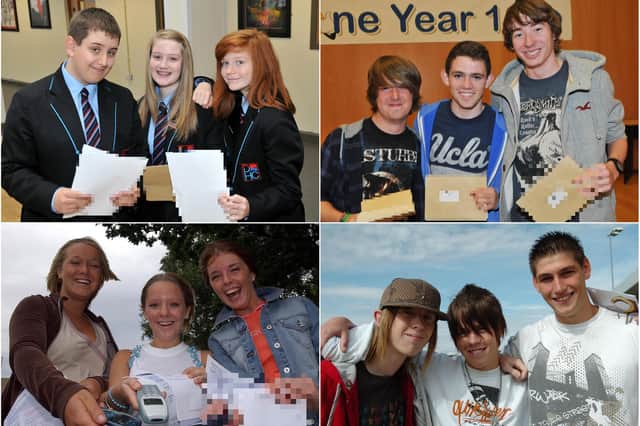 They were all pictured on results day but can you spot someone you know?