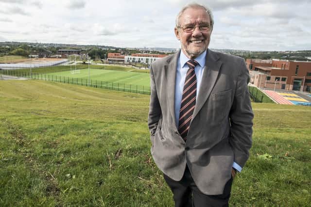 Former sports minister Richard Caborn opening the Olympic Legacy Park on the site of the old Don Valley Stadium in Sheffield
