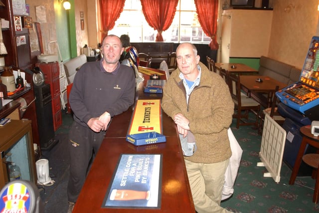 Jeff Hind and John Taylor who were converting the oldest pub in Sunderland, the Clarendon, into a private brewery and pub in 2005.