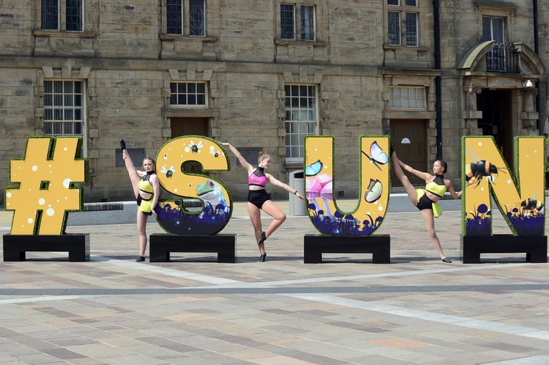 Snap a selfie in the city with a new Instagram picture spot. Huge letters spelling “#SUN” have been installed in Keel Square as part of a host of activities bringing some colour to the city centre this summer. The letters are aimed at being a focal point and people are encouraged to snap pictures with them to share across social media.