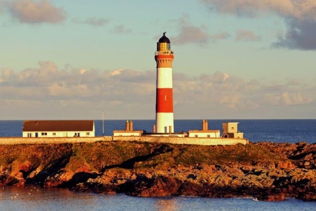 This Peterhead lighthouse is another that guests love, with a ranking of five stars.