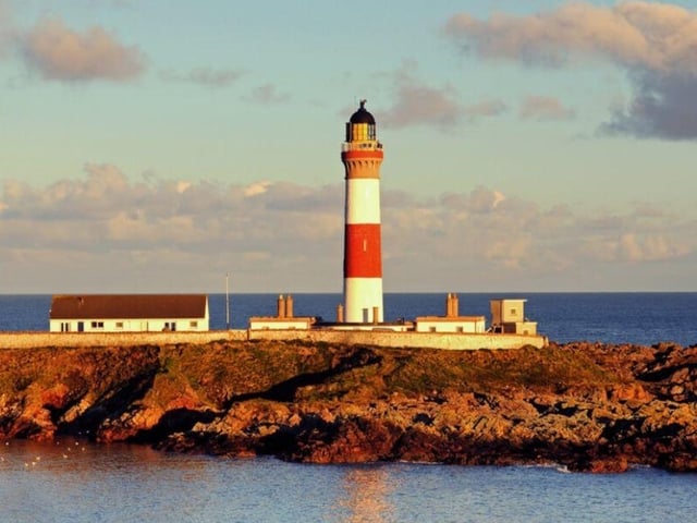 This Peterhead lighthouse is another that guests love, with a ranking of five stars.