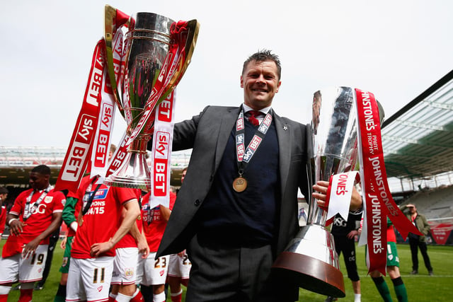 Steve Cotterill's side sat at the summit on 42 points from 22 matches. The Robins refused to surrender their lead and claimed the silverware with 96 points, while they also won the EFL Trophy that season. MK Dons also went up automatically, while Preston were triumphant in the play-offs.