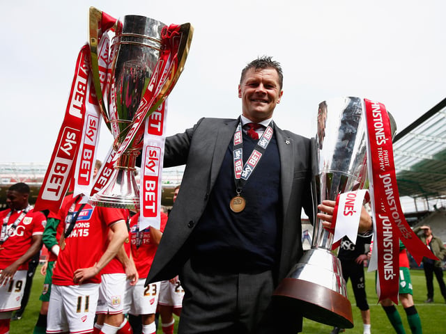 Steve Cotterill's side sat at the summit on 42 points from 22 matches. The Robins refused to surrender their lead and claimed the silverware with 96 points, while they also won the EFL Trophy that season. MK Dons also went up automatically, while Preston were triumphant in the play-offs.