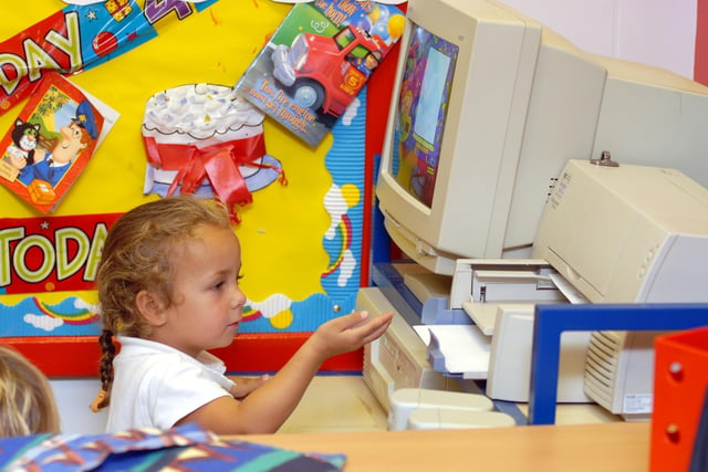 Never too early to learn computer skills. Remember this?