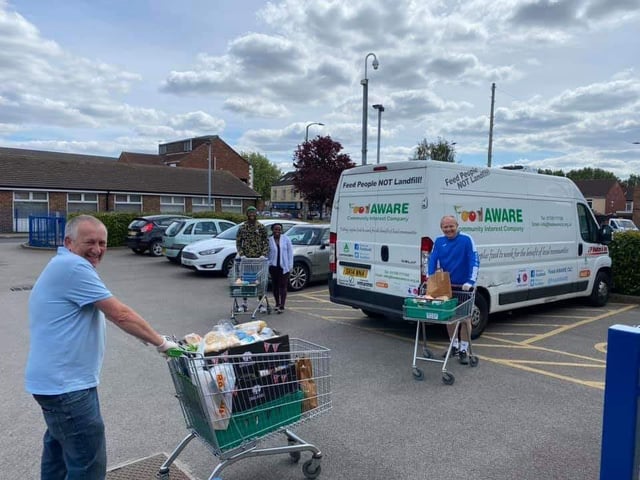 All the volunteers who help at Mexborough Foodbank helping the community such as Mark Brown Dockerty Steve Hunt