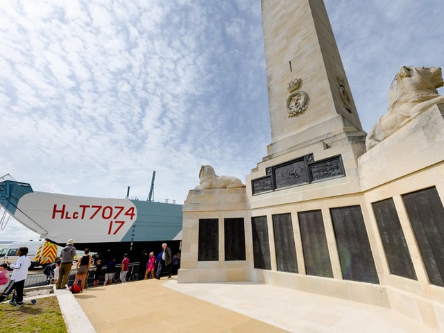 LCT 7074 (Landing Craft Tank) arrived in Southsea today and was transported to its final position at the D-Day museum. Picture Credit: Keith Woodland