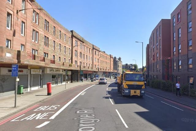 A 49 per cent reduction in NO2 was recorded in Gorgie Road.