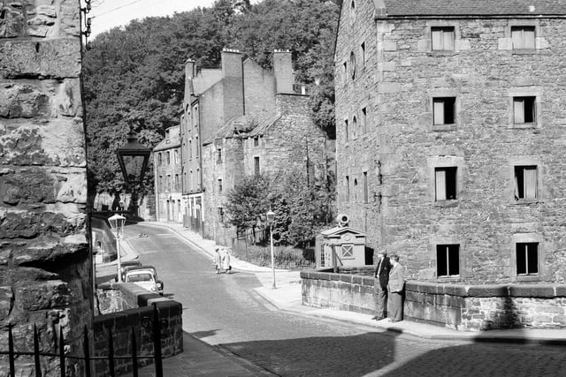 Decaying buildings set to be renovated in Dean Village in September 1962.