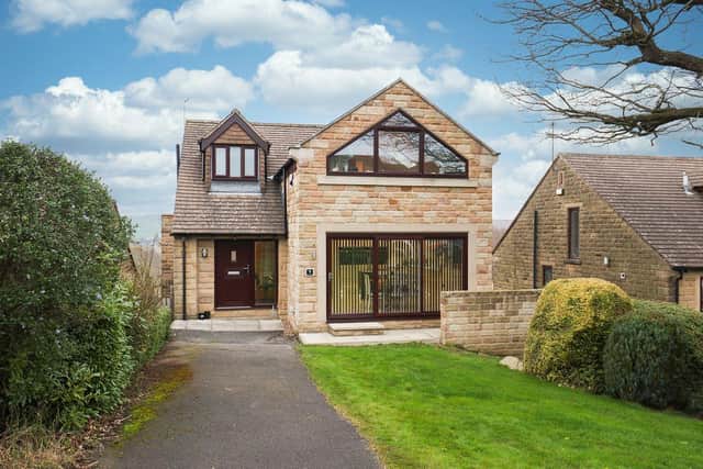 "A fabulous five/six bedroom detached family home, occupying an enviable position with fabulous views, located in the sought-after suburb of Stannington," says the Redbrik brochure.
