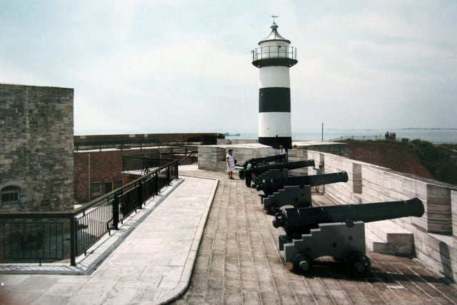 Southsea Castle and her cannons in July 1992