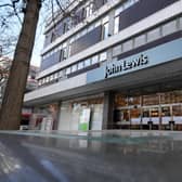 The John Lewis Store, Sheffield...24th March  2021..Picture by Simon Hulme 