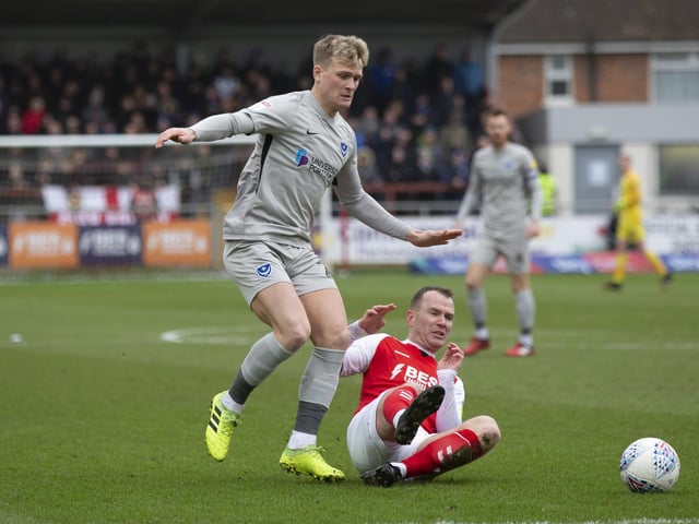 Cameron McGeehan battles for the ball