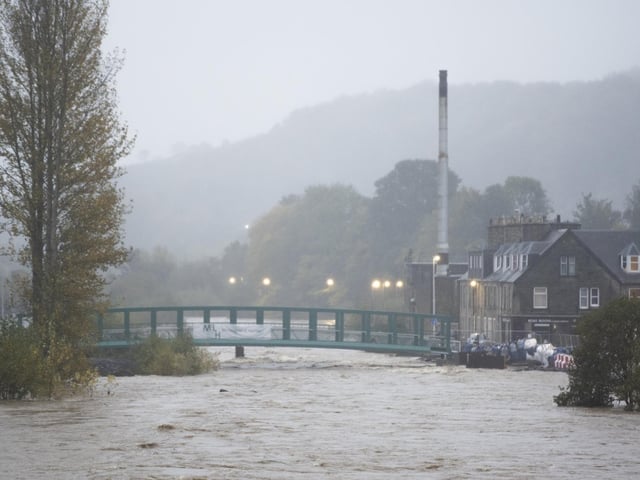 The water level has risen dramatically.
