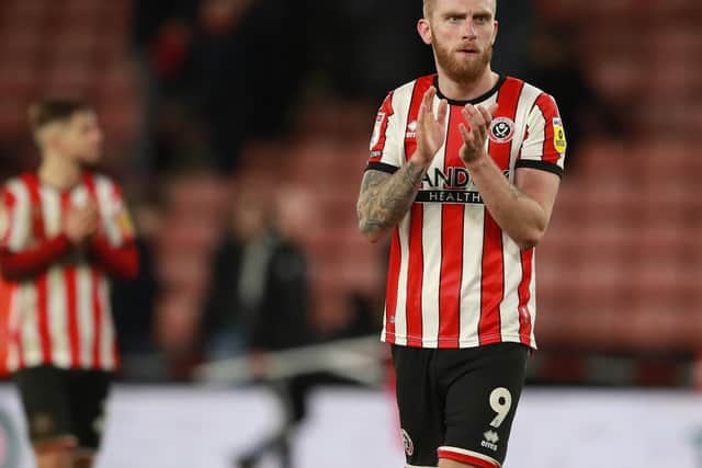 Sheffield United's Oli McBurnie must be disciplined over the next few games: Simon Bellis / Sportimage