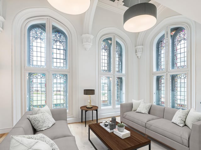 An outstanding two-bedroom apartment located in The Playfair at Donaldson's magnificent chapel - £1,100,000.