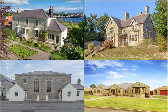 Properties for sale on the Northumberland coast.