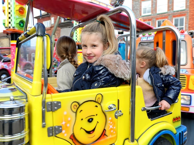 Brooke Baker, eight at the Children's Christmas Fair in Gosport
(jpns 181221-06)